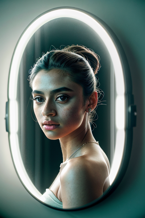 mirror photo poses girl